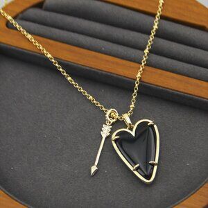 Kendra Scott Large Heart Necklace & Earrings Set